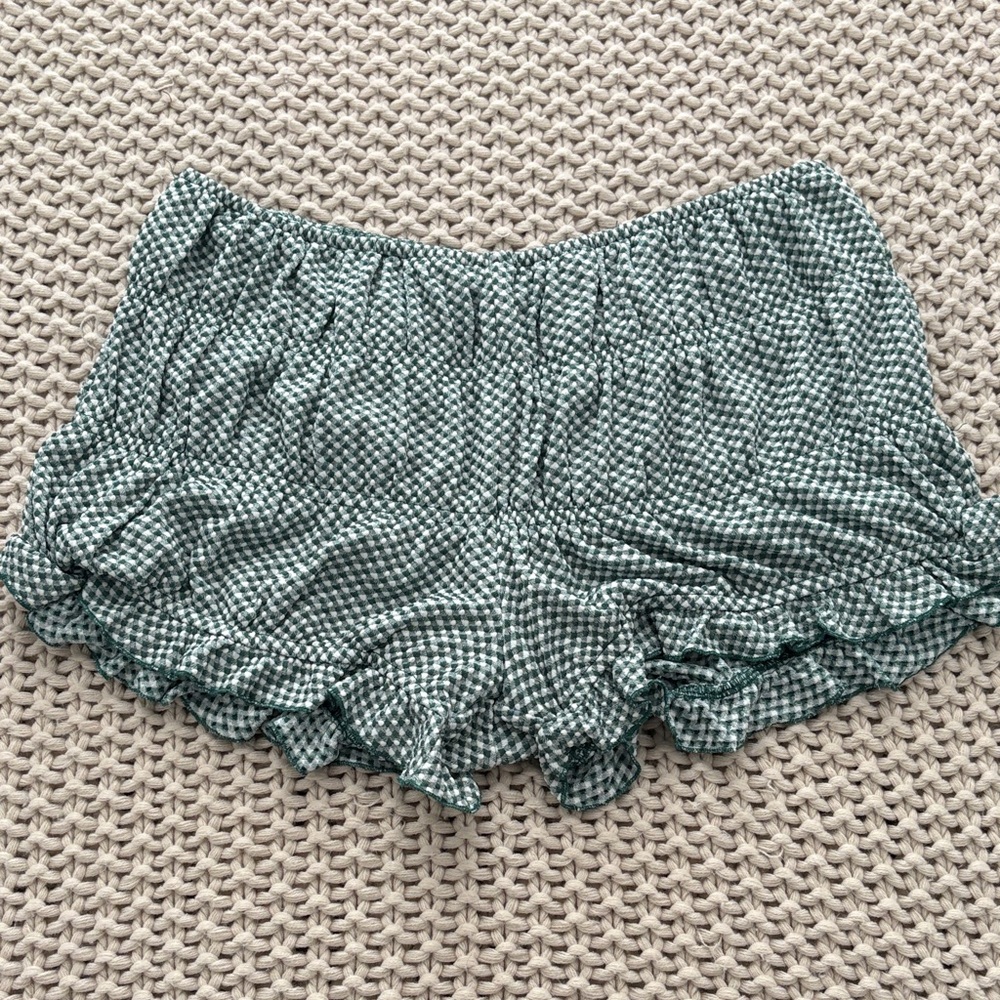bailey rose gingham plaid bloomer shorts